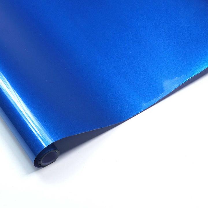 Actual product image Planet-Hobby Iron-on foil Metalic Blue 2 metres