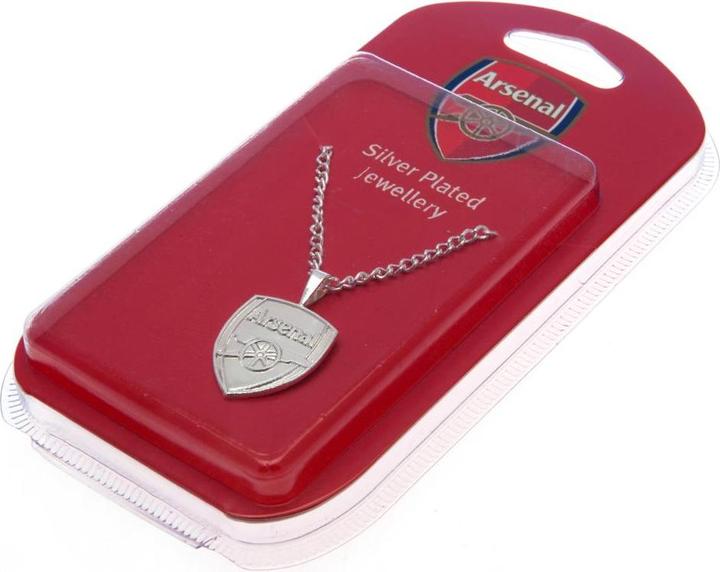 Produktbild Arsenal FC versilberter XL Anhänger und Kette (100% Metall)