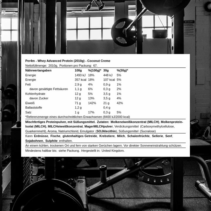 Actual product image Per4m Whey Advanced Protein (Coconut cream, 1 pcs., 2307 g)