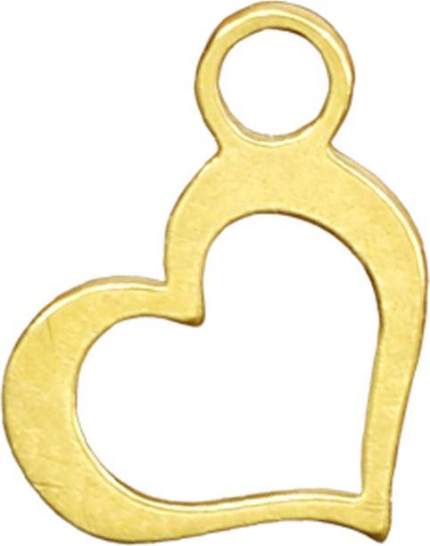 Produktbild Star Piercing Anhänger vergoldet Herz (ohne Messing, Chirurgenstahl 316L)