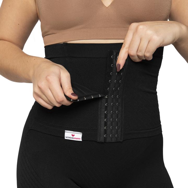 Immagine prodotto Wondermom Pantaloncini con fascia addominale post parto (L, Confezione singola)