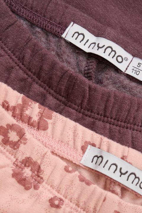 Immagine prodotto Minymo Leggings felpati per bambini con AOP (confezione da 2) (110)