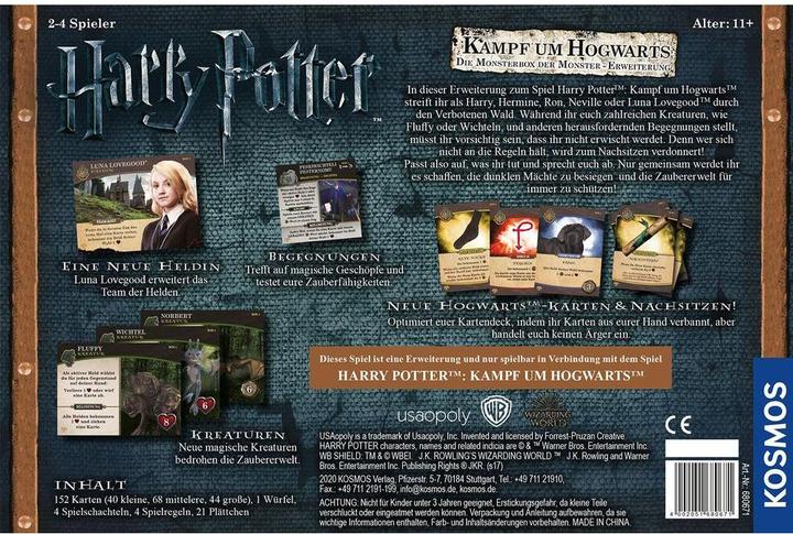 Actual product image Kosmos Harry Potter - Battle for Hogwarts - The Monster Box of Monsters - Expansion (German)
