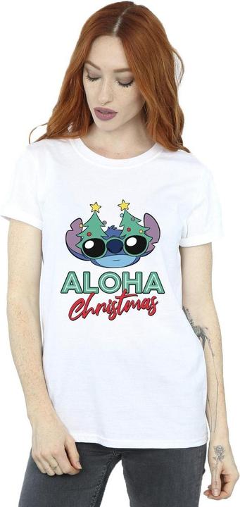 Image du produit Disney - T-shirt LILO AND STITCH CHRISTMAS TREE SHADES - Femme (XL)