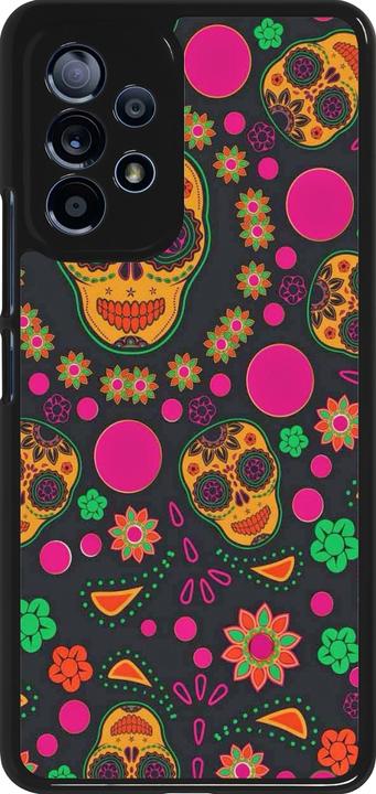 Actual product image PhoneLook Cover Halloween 22 colourful mexican skulls (Samsung Galaxy A53 5G)