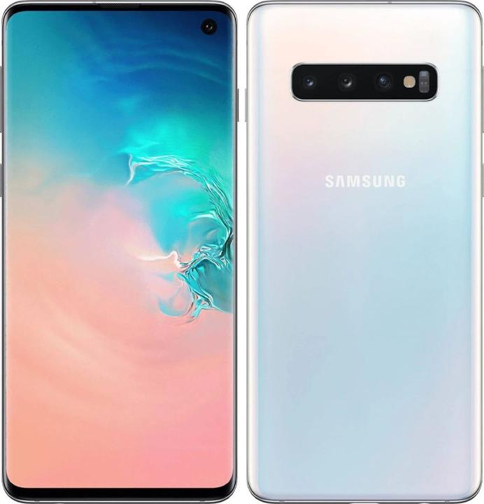 Immagine prodotto Re!commerce Galaxy S10 (dual sim) (128 GB, Bianco, 6.10", 16 Mpx, Doppia SIM Ibrida, B / Molto bene)