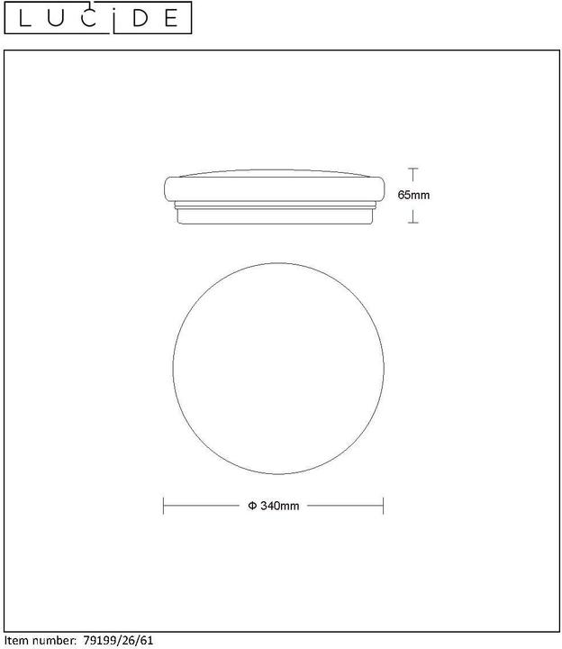 Actual product image Lucide Otis (1600 lm)