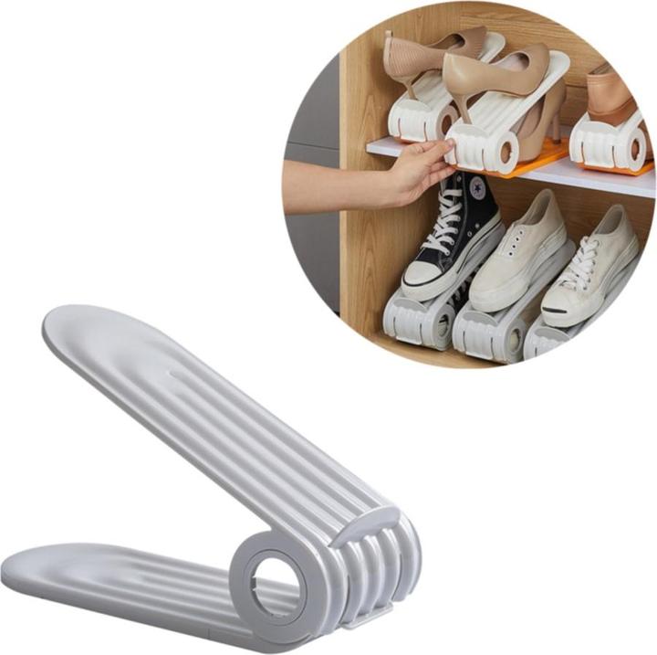 Immagine prodotto Esmée Platzsparender Schuh Organizer Höhenverstellbarer Schuhstapler 8er Set