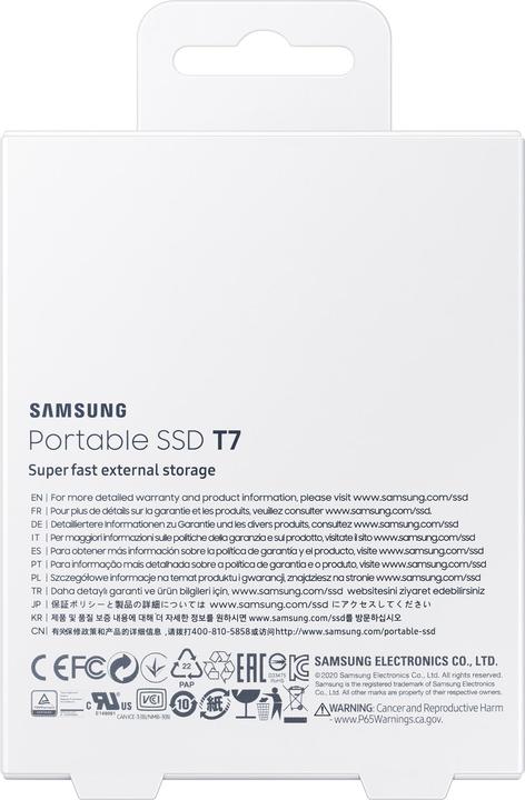 Actual product image Samsung Portable T7 Red (2000 GB)