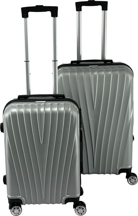 Produktbild HTI-Living Kofferset 2-teilig High Level Silber (74 l, Handgepäck (bis 50l))