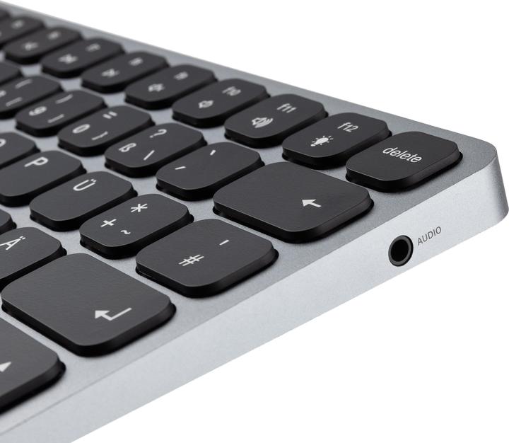 Produktbild Axagon HMC-KB keyboard USB-C 5Gbps with HUB, microSD/SD, 3x USB-A, HDMI 4K/60Hz, PD 100W, Audio, DE (DE, Kabelgebunden)