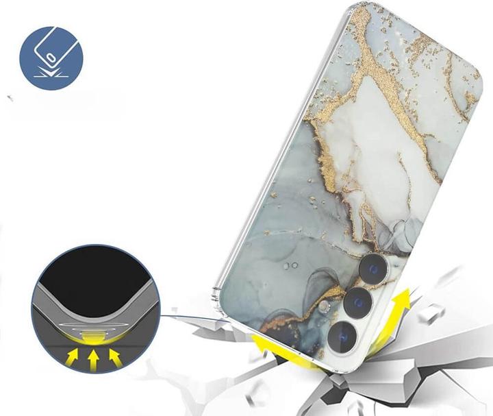 Produktbild Cover-Discount Cover Handyhülle IMD Grey Marble (Samsung Galaxy S24+)