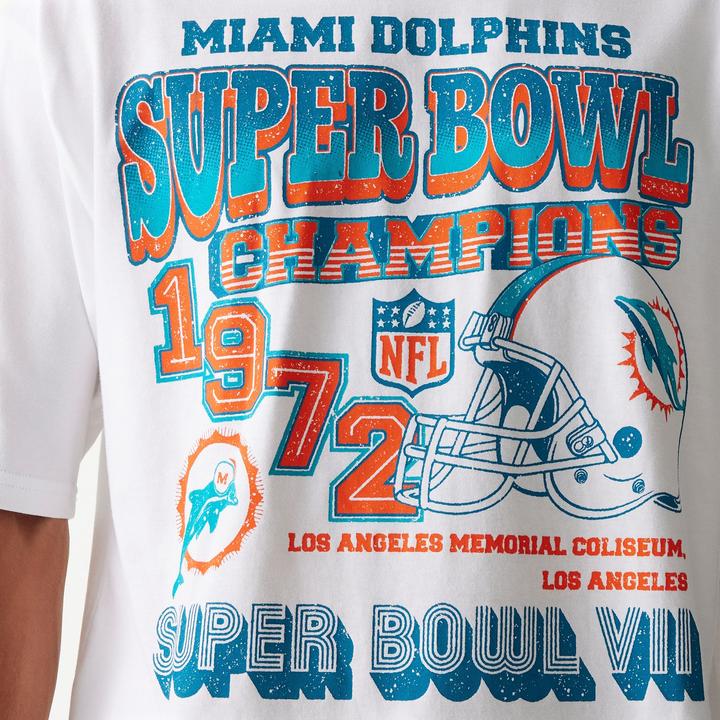 Produktbild New Era NFL Shirt - SUPERBOWL Miami Dolphins weiss - L (L)