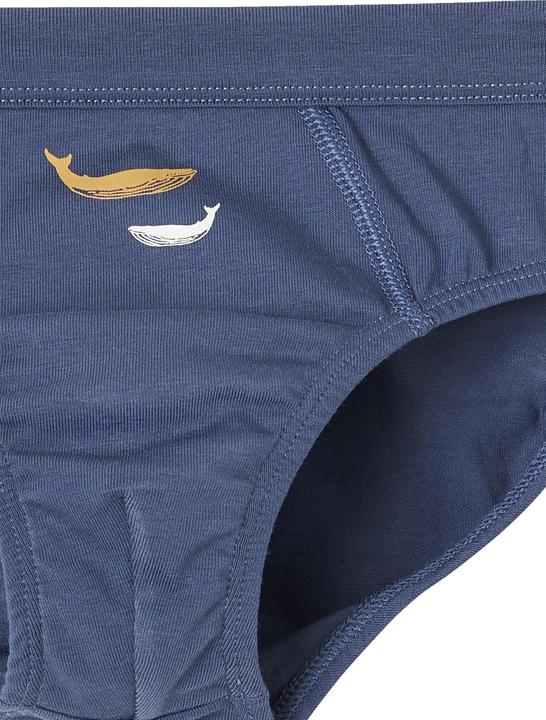Immagine prodotto Vertbaudet Confezione da 7 slip da ragazzo in cotone biologico, balene (116, Confezione da 7)