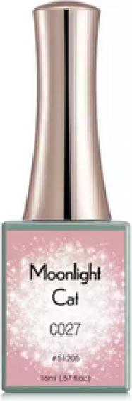 Produktbild Canni Gellack Moonlight Cat C027 UV/LED (Zartrosa Glitzer, Gel-Effekt Nagellack)