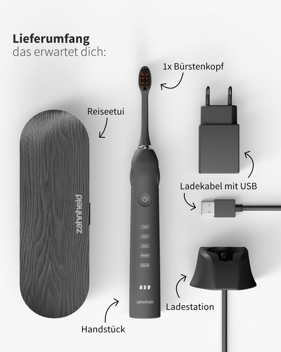 Actual product image Zahnheld Electric Sonic Toothbrush Gero Black (Sonic toothbrush)