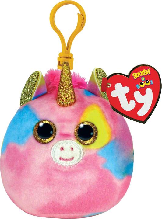 Actual product image Ty Fantasia Unicorn Squishy Clip 9cm (8 cm)