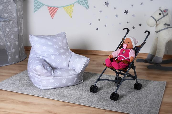 Actual product image Knorrtoys Children's beanbag - "Royal grey" (Child armchair)