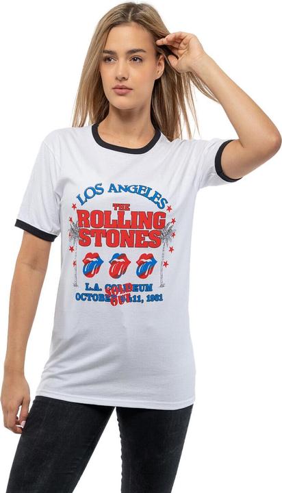 The Rolling Stones Womens/Ladies American LA Tour T-Shirt