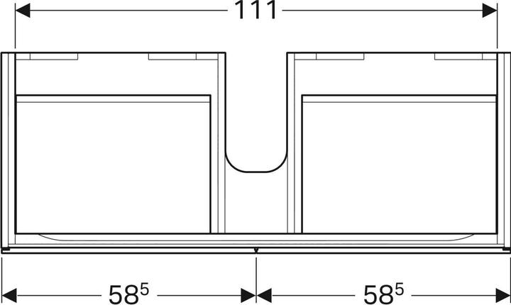 Produktbild Geberit 500.517.00.1 (117.5 x 46.5 x 22 cm)