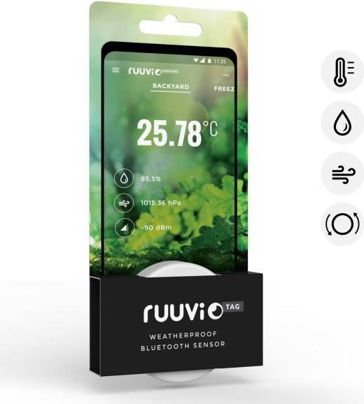 Produktbild Ruuvi RuuviTag Bluetooth Umwelt Sensor 4 in 1