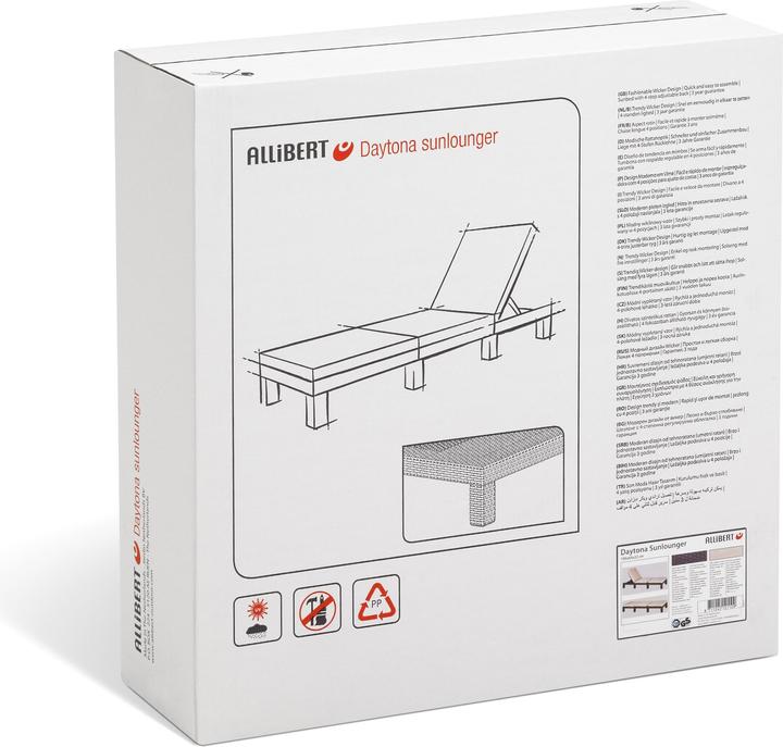 Image du produit Allibert Daytona Sunlounger (195 cm)