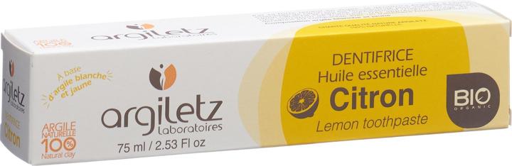 Actual product image Argiletz Toothpaste lemon organic (75 ml)