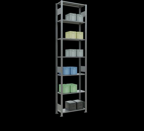 Immagine prodotto Schulte Lagertechnik Sistema di scaffalature di base senza viti MULTIplus150 con ripiani di lunghezza