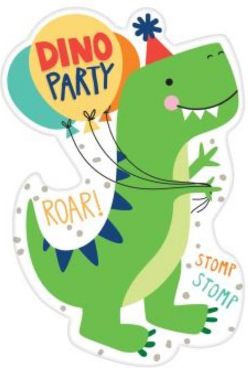 Amscan Inviti di compleanno per dinosauri (6 pz.)