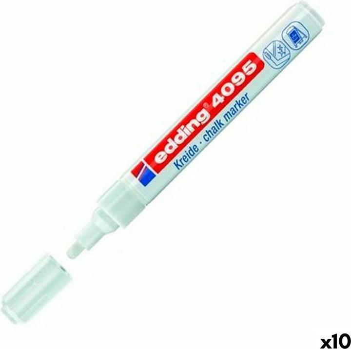 Produktbild Edding Flüssiger Kreidestift 4095 (Weiss, 3 mm, 10 x)
