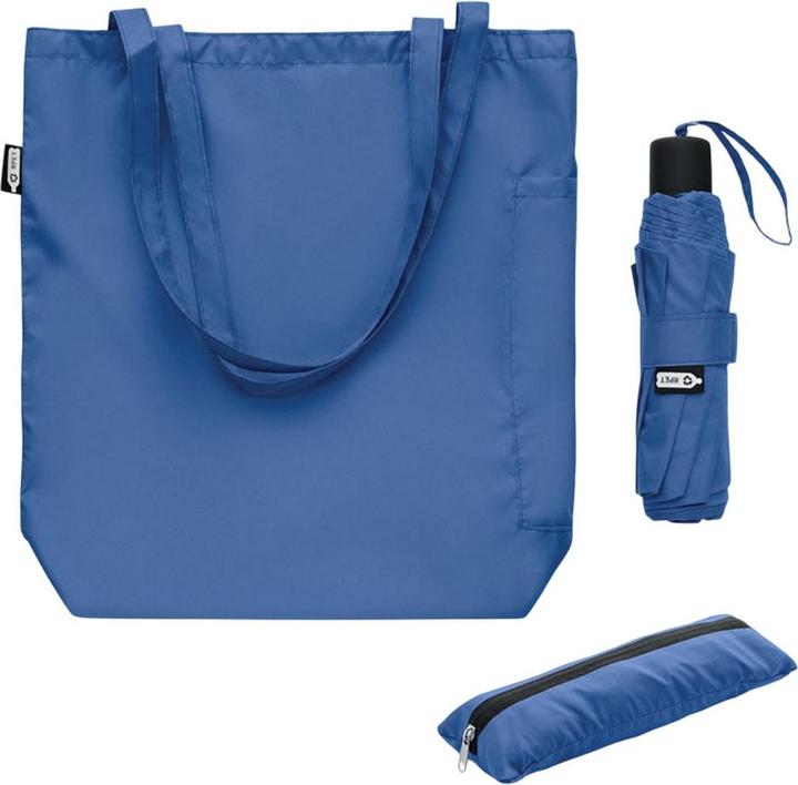 Produktbild MidOcean Seattle rPET (Recyceltes PolyethylenTerephthalat) Faltbarer Regenschirm Set