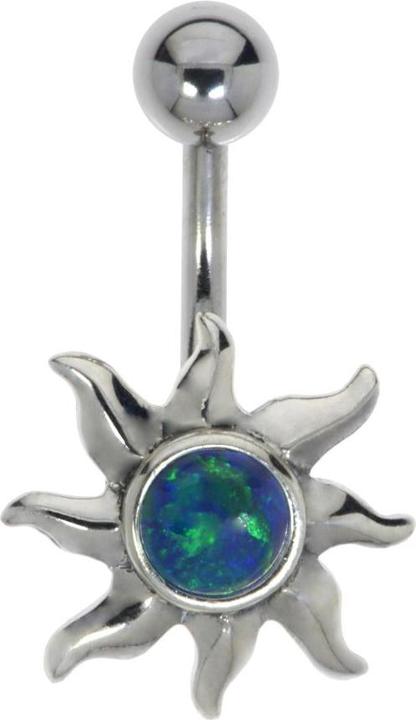 Bijouteria Bauchpiercing (Chirurgenstahl 316L, Schmuckstein, Silber 925)