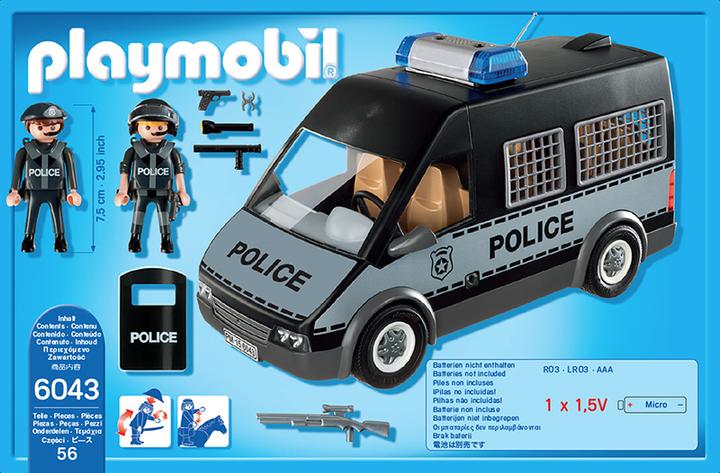Actual product image Playmobil Police patrol car with light and sound (6043, Playmobil City Action)
