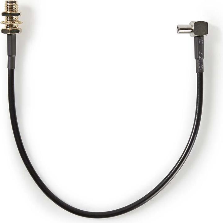 Actual product image Nedis Antenna cable | SMA socket | TS9 | Gold-plated | 50 Ohm | Individually shielded | 0.20 m | Round | (50 dB, Antenna cable)