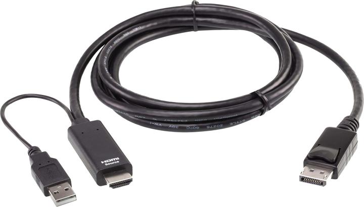 Actual product image Aten HDMI/USB A – DisplayPort (1.80 m, HDMI, DisplayPort, USB)