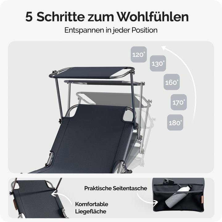 Image du produit Casaria Bain de soleil (190 cm)