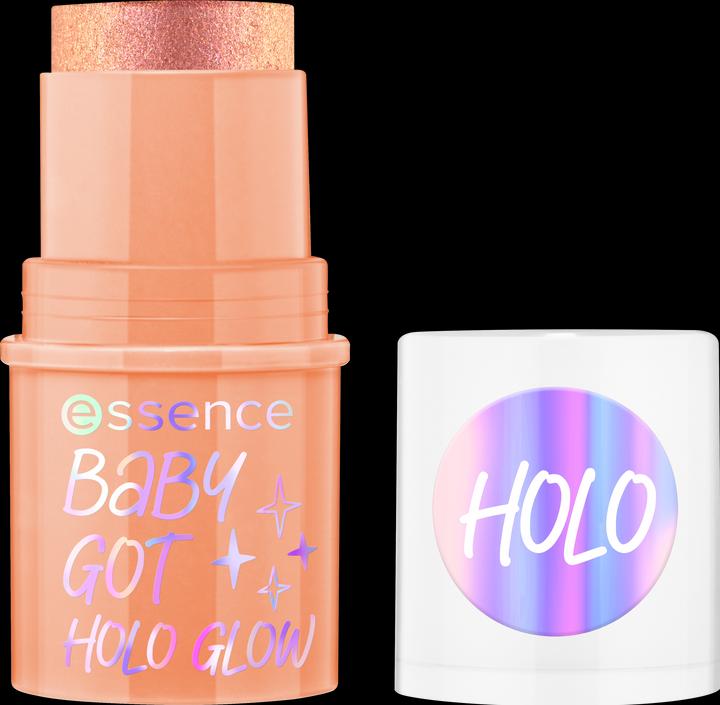 Immagine prodotto essence BABY GOT HOLO GLOW evidenziatore in stick (10 Santa Albicocca, Highlighter, 5 g)