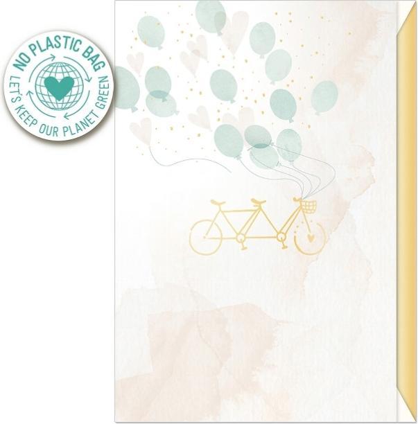 Immagine prodotto Artebene Grusskarte Hochzeit Tandem-Fahrrad von