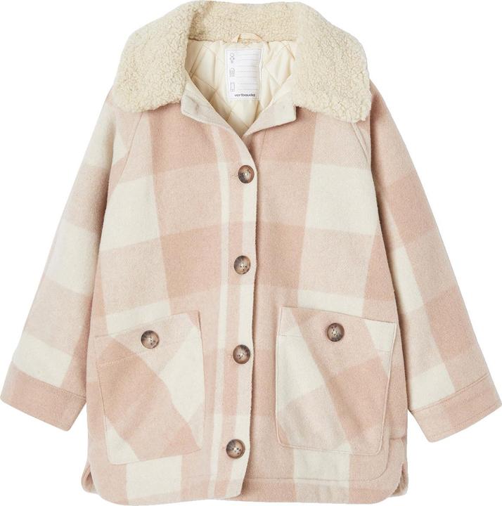 Actual product image Vertbaudet Chequered girls' jacket, overshirt (116)