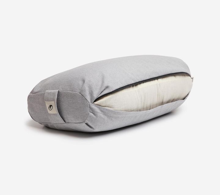 Immagine prodotto Kimjaly Yoga-Bolster flach Dinkelfüllung - blau (15 cm)