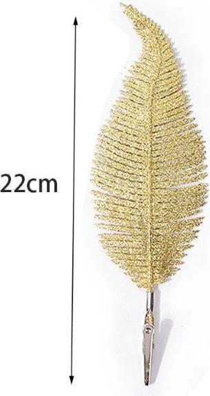 Actual product image MU Classic Caspar Series Christmas decoration feathers (6 -part)