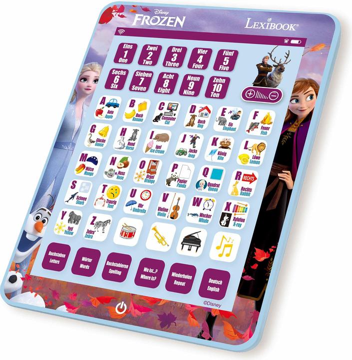 Immagine prodotto Lexibook Disney Frozen: tablet bilingue per l'apprendimento tedesco/inglese (Inglese, Tedesco)