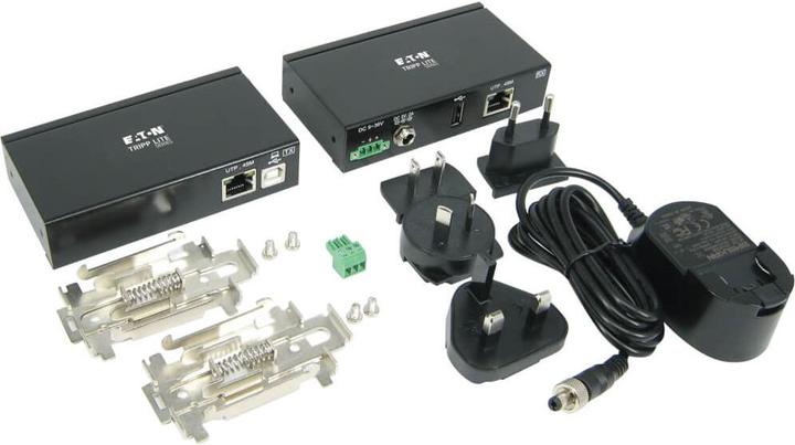 Produktbild Eaton 1-Port Industrial USB over Cat6 Extender ESD Protection PoC USB 2.0 Mountable 150ft. (50 m, USB 2.0)