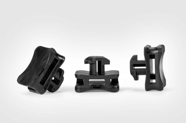 Produktbild HellermannTyton ACFM5W8PT4,5 Kabelbindersockel Profilschiene 151-03245 schlagzäh Schwarz 25 St. (Befestigungsschlaufen, 17.50 mm, 25 Stk.)