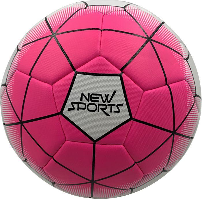 Image du produit New Sports Football rose/blanc, taille 5, non gonflé