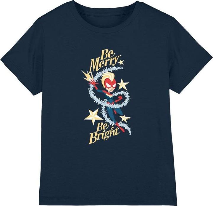 Captain Marvel Be Merry Be Bright TShirt