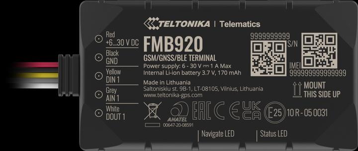 Image du produit Teltonika FMB920 GPS tracker universel