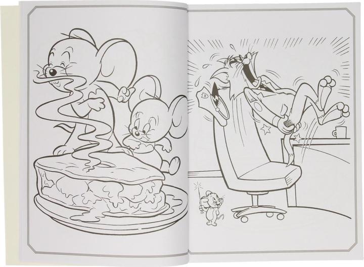 Actual product image Warner Bros Colouring Book Tom & Jerry with Stickers