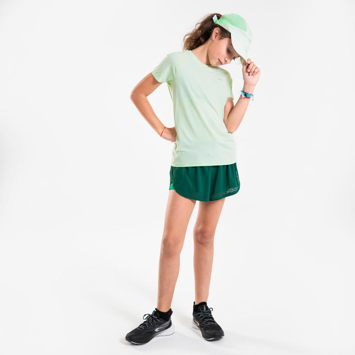 Produktbild Kiprun Laufshorts Mädchen atmungsaktiv - Dry + 900 grün (10, 11, 12)