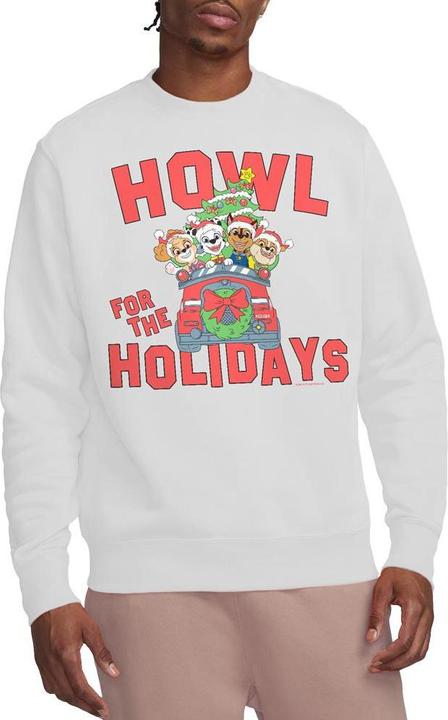 Actual product image Paw Patrol Unisex Adult Howl For The Christmas Holidays Sweatshirt (M)